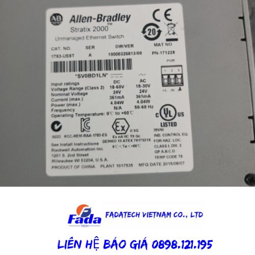 Bộ chuyển mạch Allen-Bradley 1783-US8T chính hãng giá tốt, new 100% tại Fadatech Việt Nam 5 1783 US8T allen bradley