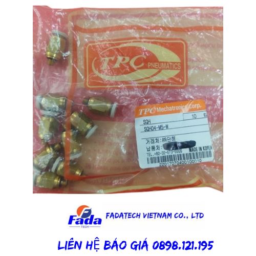 Khớp nối thẳng TPC SQH04-M5-W chính hãng, new 100% có sẵn hàng tại kho Fadatech Việt Nam 5 SQH04 M5 W 1