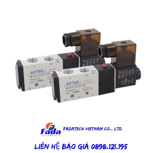 Van điện từ khí nén AIRTAC 4V210-08B chính hãng giá tốt, new 100% tại Fadatech Việt Nam 4 4V210 08B