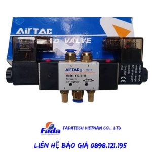 Van điện từ khí nén AIRTAC 4V220-08B chính hãng giá tốt, new 100% tại Fadatech Việt Nam
