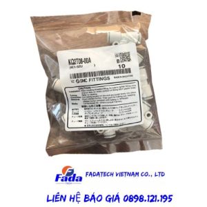 Đầu nối khí SMC KQ2T08-00A chính hãng giá tốt, hàng có sẵn tại kho Fadatech Việt Nam
