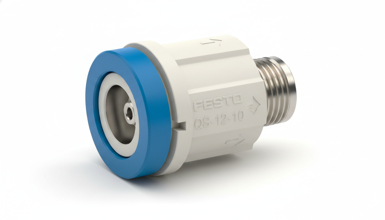 Đầu nối khí Festo QS-12-10 chính hãng giá tốt, new 100% tại Fadatech Việt Nam 5 QS 12 10 1