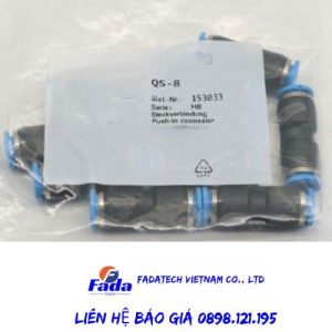 Đầu nối khí Festo QS-8 chính hãng giá tốt, new 100% tại Fadatech Việt Nam