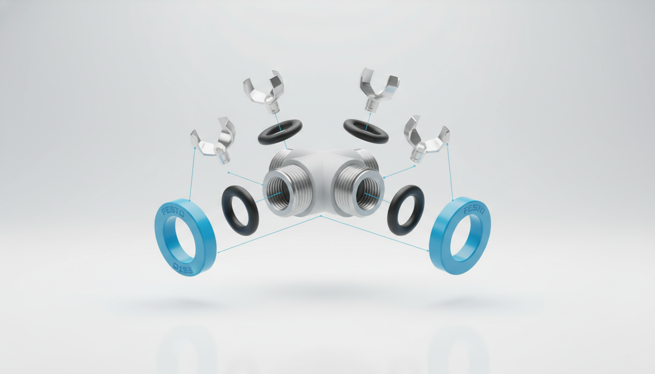 Đầu nối khí Festo QST-12-20 chính hãng giá tốt, new 100% tại Fadatech Việt Nam 6 QST 12 20 2
