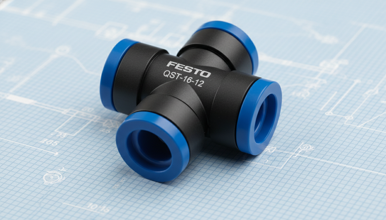 Đầu nối khí Festo QST-16-12 chính hãng giá tốt, new 100% tại Fadatech Việt Nam 5 QST 16 12 1