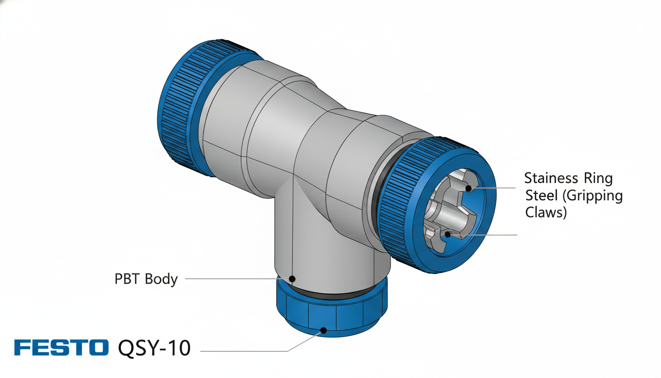 Đầu nối khí Festo QSY-10 chính hãng giá tốt, new 100% tại Fadatech Việt Nam 5 QSY 10 1