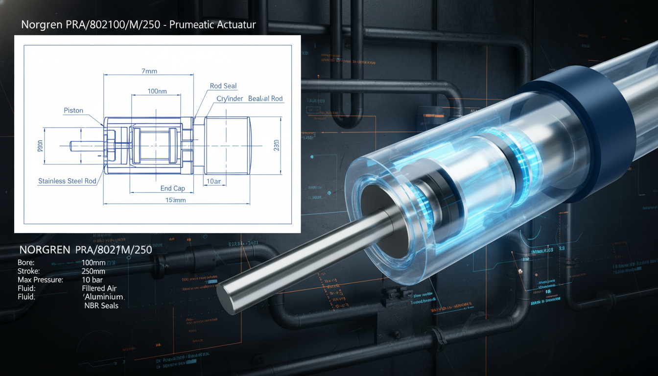 Xi lanh khí nén Norgren PRA/802100/M/250 chính hãng giá tốt, new 100% tại Fadatech Việt Nam 5 PRA802100M250 1
