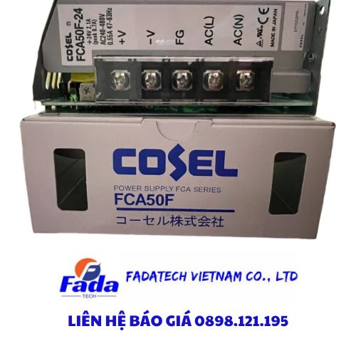 Nguồn xung COSEL FCA50F-24 chính hãng giá tốt, new 100% tại Fadatech Việt Nam 4 FCA50F 24 1